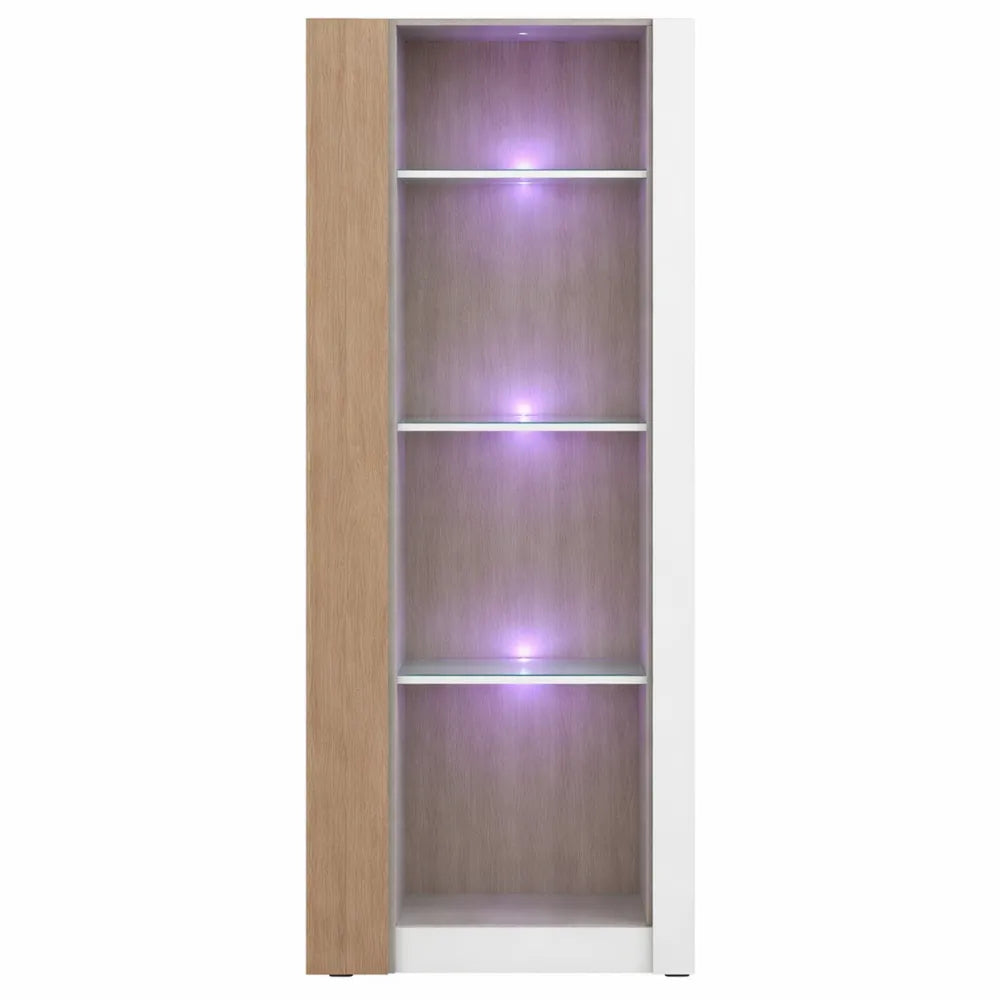 Vitrine Haute Moderne avec Pieds, 40 x 167 x 29 cm, Finition Brillante