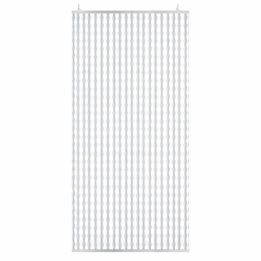 Paravent Suspendu Translucide 118 x 240 cm - Cloison Amovible et Séparateur de Pièces, Blanc