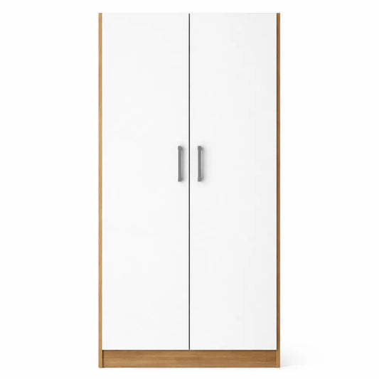 Armoire 2 Portes avec Niches de Rangement