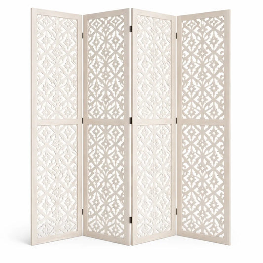 Paravent pliable blanc 170 cm pour intérieur